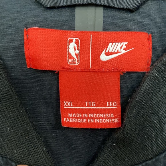 Nike Mens Size XXL Philadelphia 76ers Modern Varsity Jacket Black NBA Basketball - Picture 8 of 14